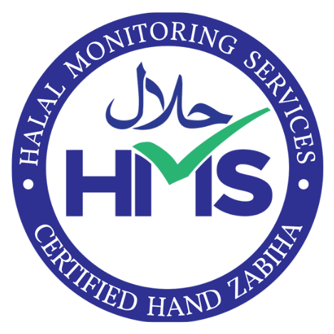 HMS Halal Monitoring Services Certified Hand Zabiha